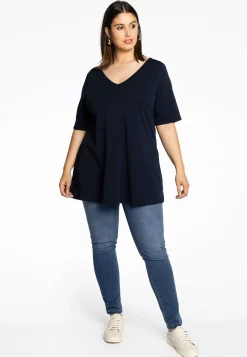 Tuniek V flare COTTON