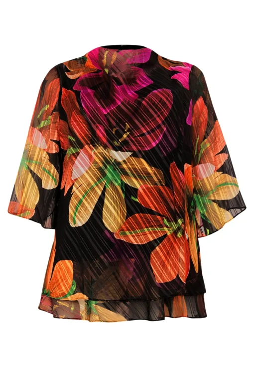 Tuniek waterfall Floria lurex