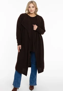 Vest met gedrapeerde hals cashmere