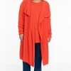Vest met gedrapeerde hals cashmere