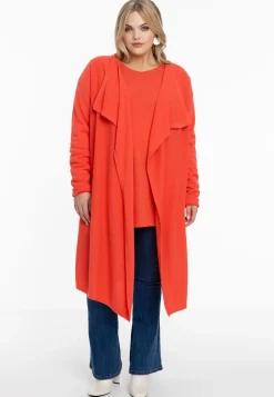 Vest met gedrapeerde hals cashmere
