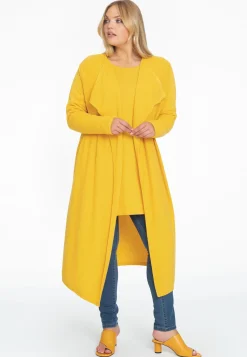 Vest met gedrapeerde hals cashmere