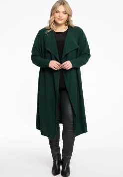 Vest met gedrapeerde hals cashmere