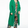 Vest met gedrapeerde hals cashmere