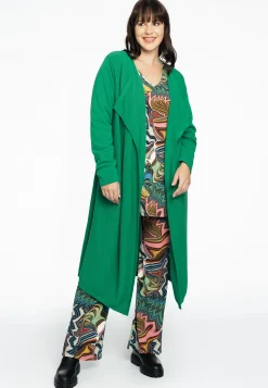 Vest met gedrapeerde hals cashmere