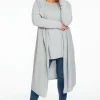 Vest met gedrapeerde hals cashmere