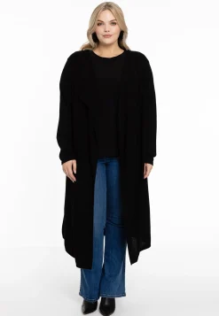 Vest met gedrapeerde hals cashmere