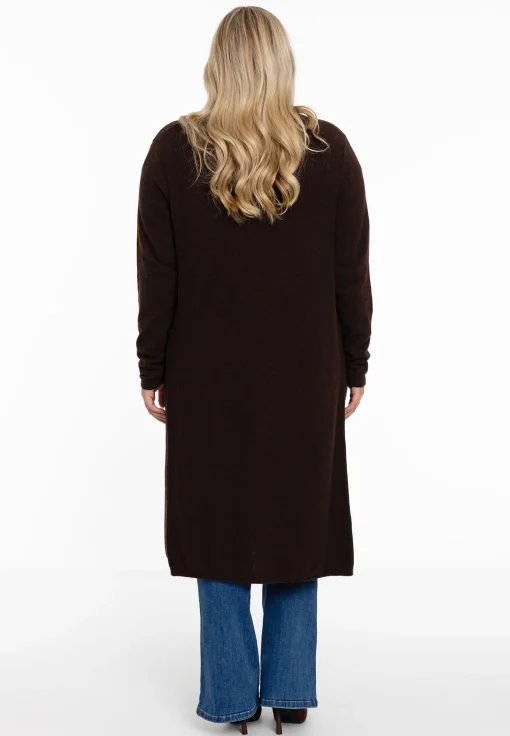 Vest met gedrapeerde hals cashmere