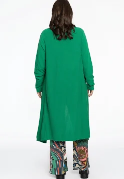 Vest met gedrapeerde hals cashmere