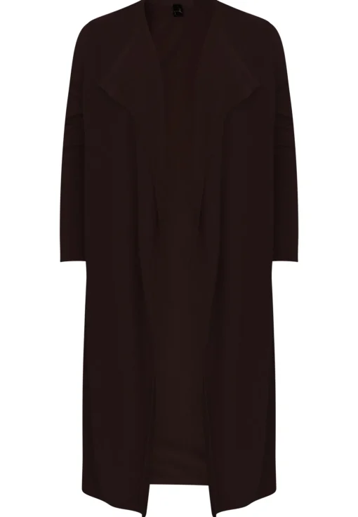 Vest met gedrapeerde hals cashmere