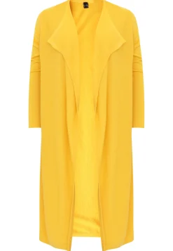 Vest met gedrapeerde hals cashmere