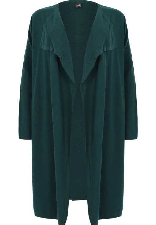 Vest met gedrapeerde hals cashmere