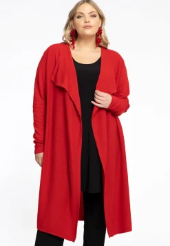 Vest met gedrapeerde hals cashmere