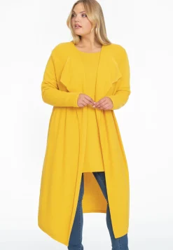 Vest met gedrapeerde hals cashmere