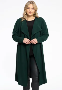 Vest met gedrapeerde hals cashmere