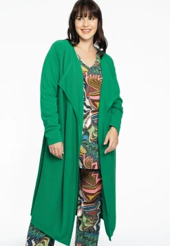 Vest met gedrapeerde hals cashmere