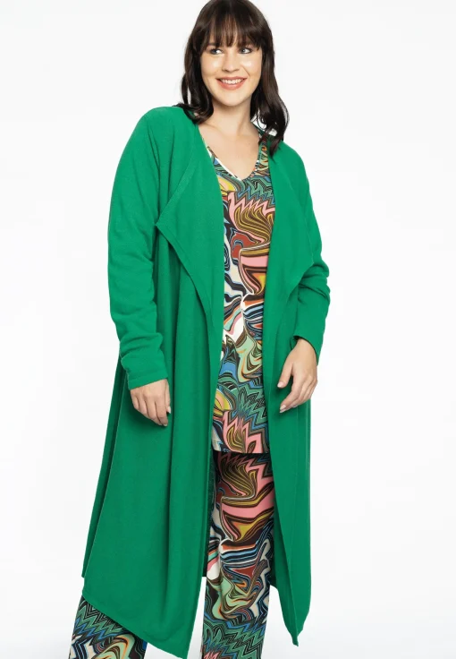 Vest met gedrapeerde hals cashmere
