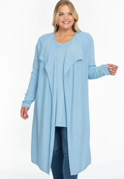 Vest met gedrapeerde hals cashmere