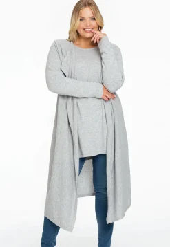 Vest met gedrapeerde hals cashmere